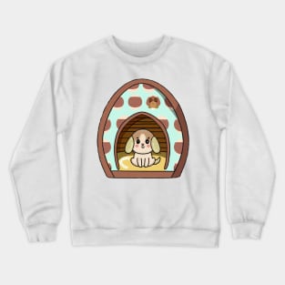 Cute Dog in The Egg Crewneck Sweatshirt